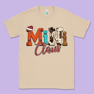 Mini Claus Classic Tee Designed By Cowhidedigitalart