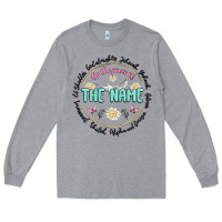Heather Grey by the power of the name Long Sleeve Tee - MaliasSmallBusiness
