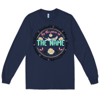 Navy by the power of the name Long Sleeve Tee - MaliasSmallBusiness