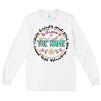 White by the power of the name Long Sleeve Tee - MaliasSmallBusiness
