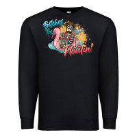 Black Bitches be floatin' skeleton summer Premium Sweatshirt - NancyCooperArtShop