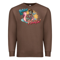 Chestnut Bitches be floatin' skeleton summer Premium Sweatshirt - NancyCooperArtShop