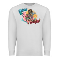 Dove Grey Bitches be floatin' skeleton summer Premium Sweatshirt - NancyCooperArtShop