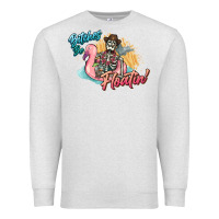 Oatmeal Heather Bitches be floatin' skeleton summer Premium Sweatshirt - NancyCooperArtShop