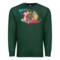 Sports Green Bitches be floatin' skeleton summer Premium Sweatshirt - NancyCooperArtShop