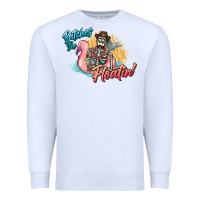 White Bitches be floatin' skeleton summer Premium Sweatshirt - NancyCooperArtShop