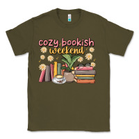 Army Green cozy bookish weekend Classic Tee - MaliasSmallBusiness