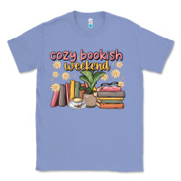 Colony Blue cozy bookish weekend Classic Tee - MaliasSmallBusiness