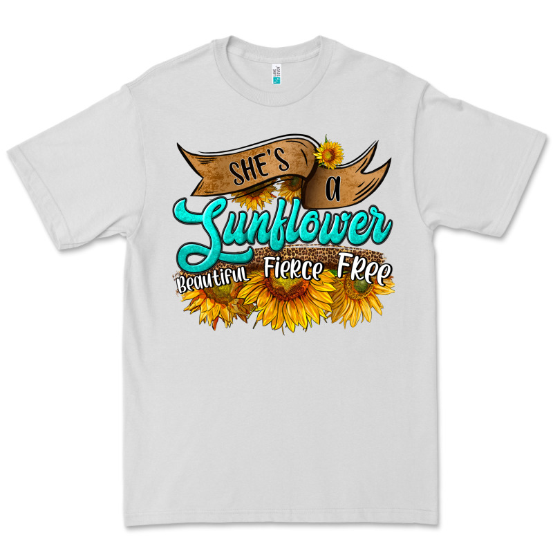 She's A Sunflower Beautiful Fierce Free Premium Tee by HRA Design Shop | Teevron