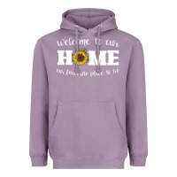 Lavender welcome to our Home Sunflower Heavyweight Hoodie - Bettercallsaul