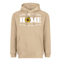 Mushroom welcome to our Home Sunflower Heavyweight Hoodie - Bettercallsaul