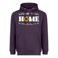 Plum welcome to our Home Sunflower Heavyweight Hoodie - Bettercallsaul