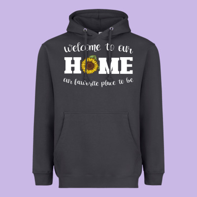 Welcome To Our Home Sunflower Heavyweight Hoodie Designed By Bettercallsaul