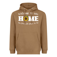 Toasted Coconut welcome to our Home Sunflower Heavyweight Hoodie - Bettercallsaul