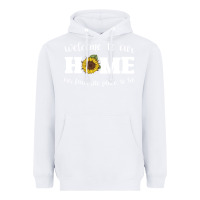 White welcome to our Home Sunflower Heavyweight Hoodie - Bettercallsaul