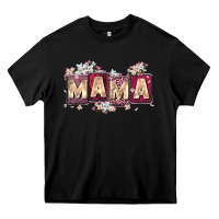 Black mama with license letters Heavy Core Tee - Zillion Design Studio