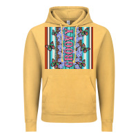 Vintage Mustard groovy with flowers and Butterflies Vintage Hoodie - Artiststas