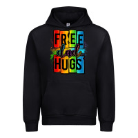 Black free dad hugs Urban Hoodie - OliviaCreatesArt