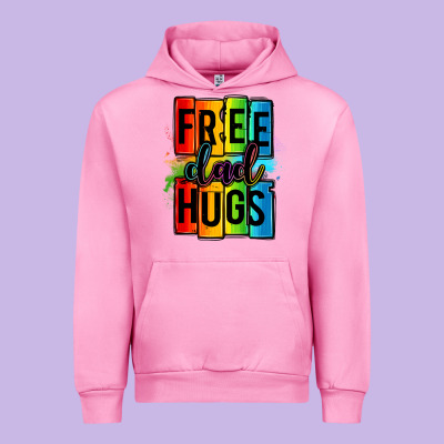 Free Dad Hugs Urban Hoodie Designed By Oliviacreatesart