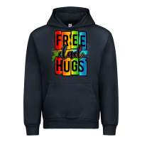 Navy free dad hugs Urban Hoodie - OliviaCreatesArt