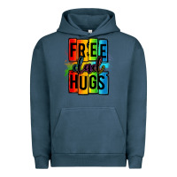 Pigment Midnight Navy free dad hugs Urban Hoodie - OliviaCreatesArt