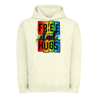 Pigment Pistachio free dad hugs Urban Hoodie - OliviaCreatesArt