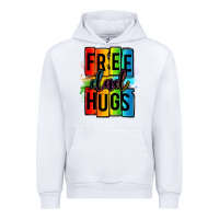 White free dad hugs Urban Hoodie - OliviaCreatesArt