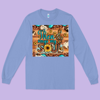 Then Sings My Soul Treble Clef Long Sleeve Tee Designed By Jahusdesignshop