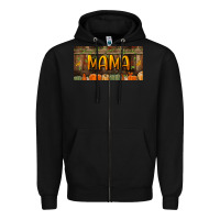 Black mama license plate Zipper Hoodie - BundleAndBundleShop
