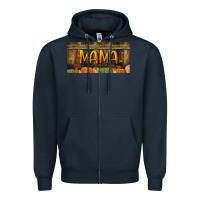 Navy mama license plate Zipper Hoodie - BundleAndBundleShop