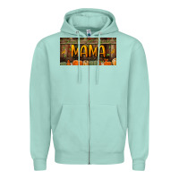 Seafoam mama license plate Zipper Hoodie - BundleAndBundleShop