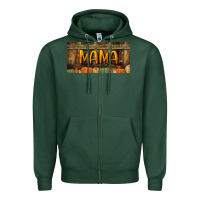 Sports Green mama license plate Zipper Hoodie - BundleAndBundleShop