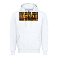 White mama license plate Zipper Hoodie - BundleAndBundleShop