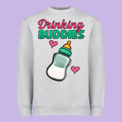 Drinking Buddies Heavyweight Sweatshirt Designed By Jasminsmagicworld