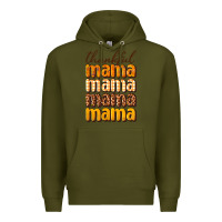 Army Green Thankful mama Premium Hoodie - NancyCooperArtShop