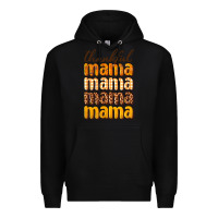 Black Thankful mama Premium Hoodie - NancyCooperArtShop