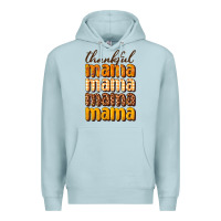 Blue Mist Thankful mama Premium Hoodie - NancyCooperArtShop