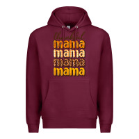 Burgundy Thankful mama Premium Hoodie - NancyCooperArtShop