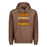 Chestnut Thankful mama Premium Hoodie - NancyCooperArtShop