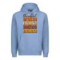 Colony Blue Thankful mama Premium Hoodie - NancyCooperArtShop
