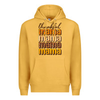 Mustard Thankful mama Premium Hoodie - NancyCooperArtShop