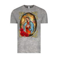 Cloud Rock our lady of guadalupe frame Vintage Tee - BarkalooDesign