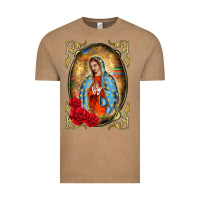 Vintage Coffee our lady of guadalupe frame Vintage Tee - BarkalooDesign