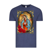 Vintage Denim our lady of guadalupe frame Vintage Tee - BarkalooDesign