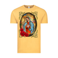 Vintage Mustard our lady of guadalupe frame Vintage Tee - BarkalooDesign
