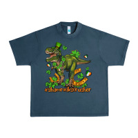 Midnight Navy shamrockscrusher t rex and horseshoe Urban Heavy Tee - AdoDesignShop