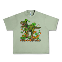 Oil Green shamrockscrusher t rex and horseshoe Urban Heavy Tee - AdoDesignShop