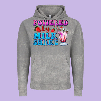 Powered By Milkshake Vintage Hoodie Designed By Adodesignshop