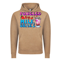 Vintage Coffee powered by milkshake Vintage Hoodie - AdoDesignShop