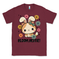 Burgundy bloom bestie cat Classic Tee - MaliasSmallBusiness